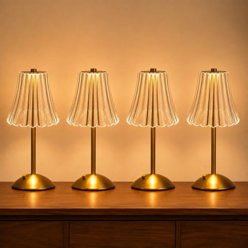 4 Pack Rechargeable Cordless Table Lamp (4 Count)