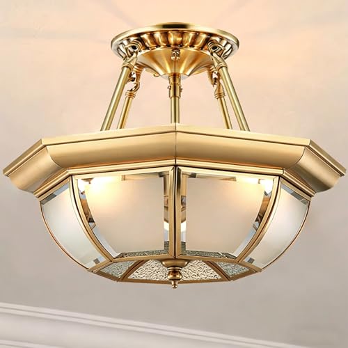 Vintage Style Brass Chandelier