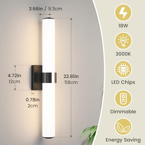 Black Vanity Lights for Bathroom