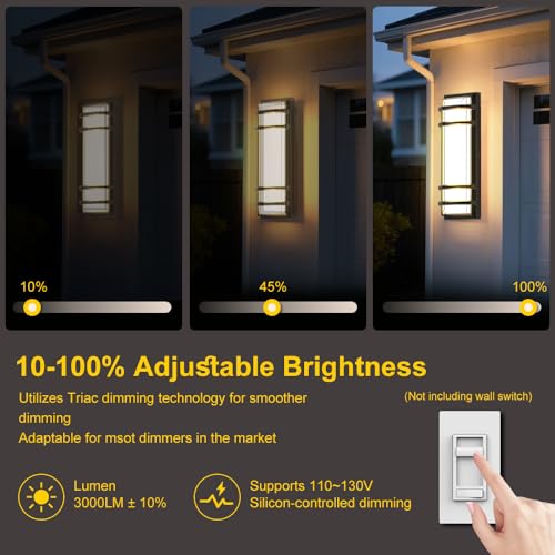 Modern Outdoor Wall Lights 16 Inch