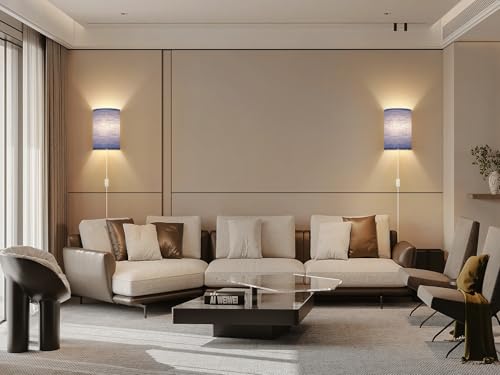 Plug in Wall Sconces Set of Two Wall Lights with On (2 Count)