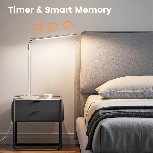 Silver LED Desk Lamp