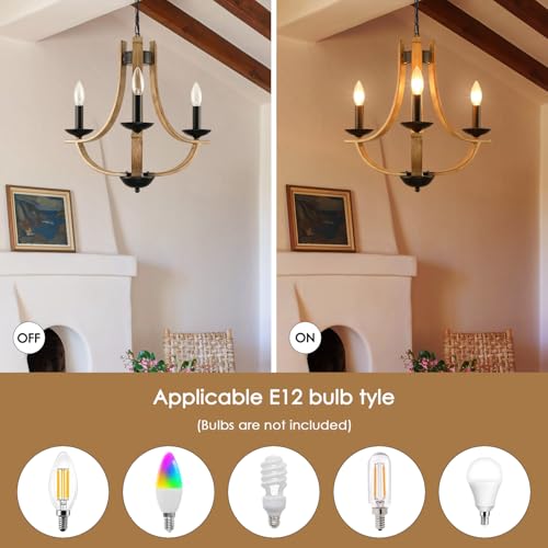 Farmhouse Chandelier for Dining Room 3 (3 Count)