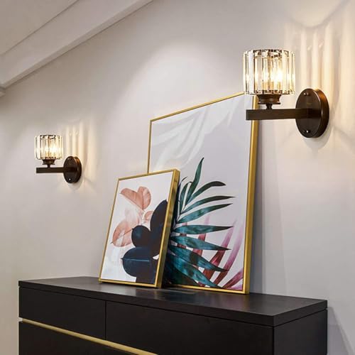 Hardwired Crystal Wall Sconces