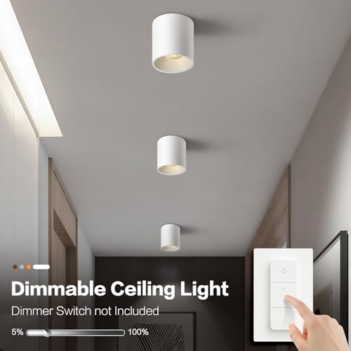 Modern LED Cylinder Ceiling Lights (3 Count)