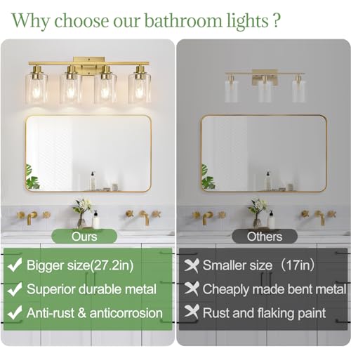 4 Light Bathroom Light Fixtures