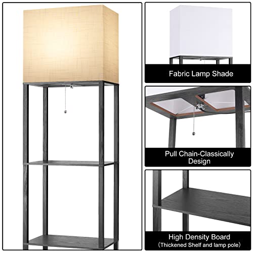 Plus Floor Lamp with Shelves