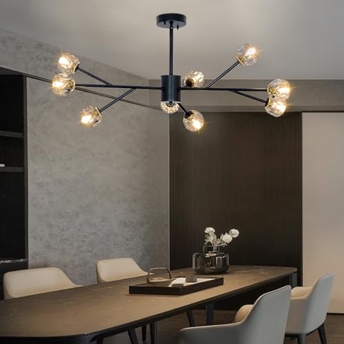 Modern Black Sputnik Chandelier