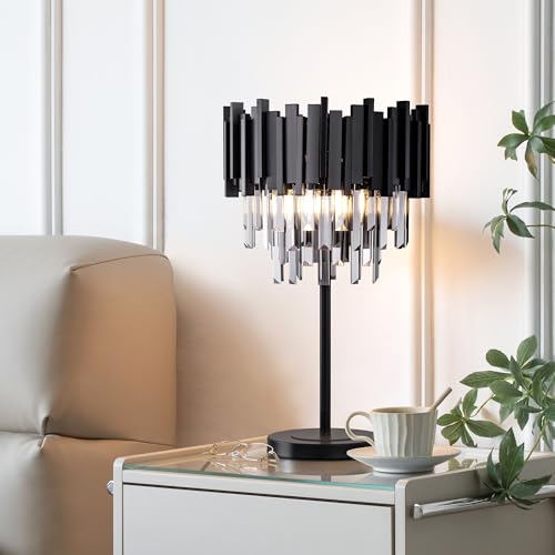 Grey Crystal Table Lamp (3 Count)