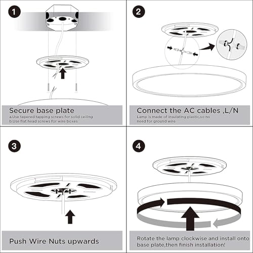 Dimmable Flush Mount Ceiling Light