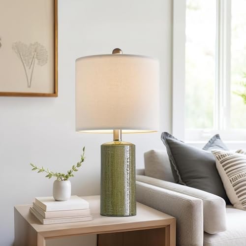 20.25" Small Table Lamps Set of 2 Modern Ceramic Lamps for Living Room (2 Count)