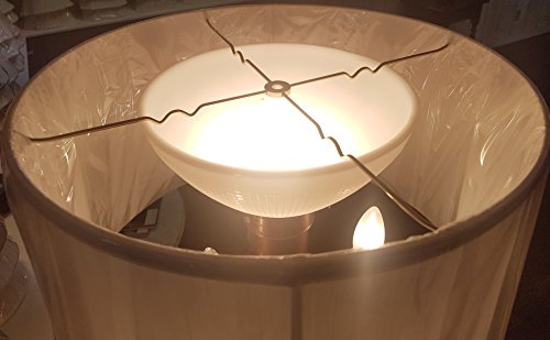 8 Inch Diameter I.E.S Style White Opal Glass Reflector Shade with Waffle Style Pattern