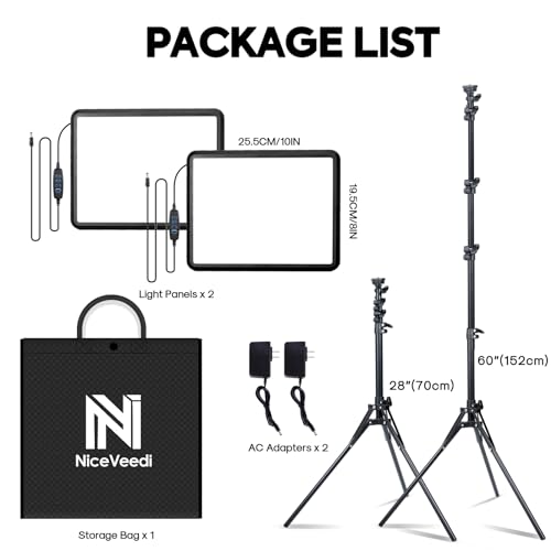 2 Pack Photography Lighting Kit (2 Count)