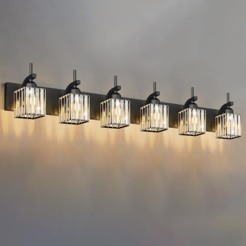 Black Vanity Light (Black / 6-Light)