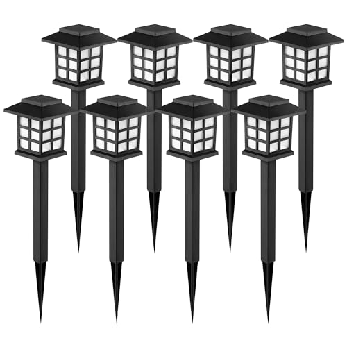 Solar Lights Outdoor Waterproof 8 Pack (8 Count)