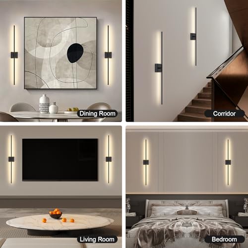 Wall Sconces Set of Two with Remote Control (2 Count)