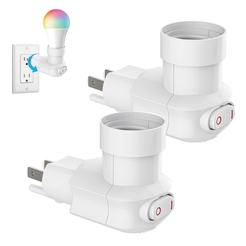 2 Pack Outlet to Socket Adapter