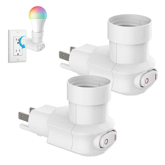 2 Pack Outlet to Socket Adapter