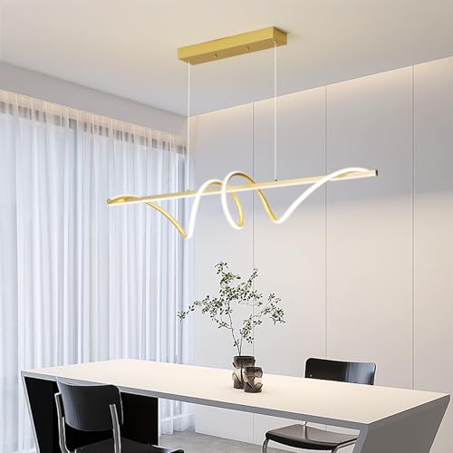 Modern LED Gold Pendant Light