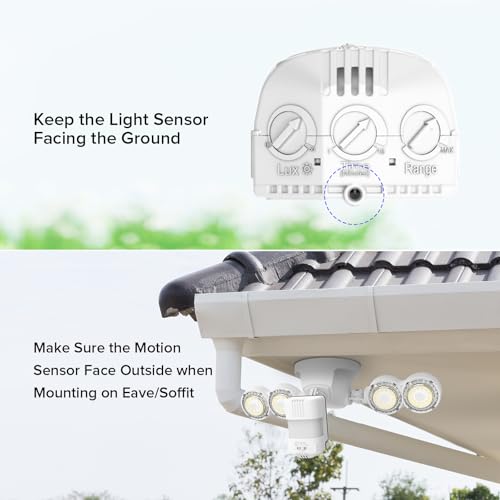 40W 5000 LM LED Motion Sensor Outdoor Lights