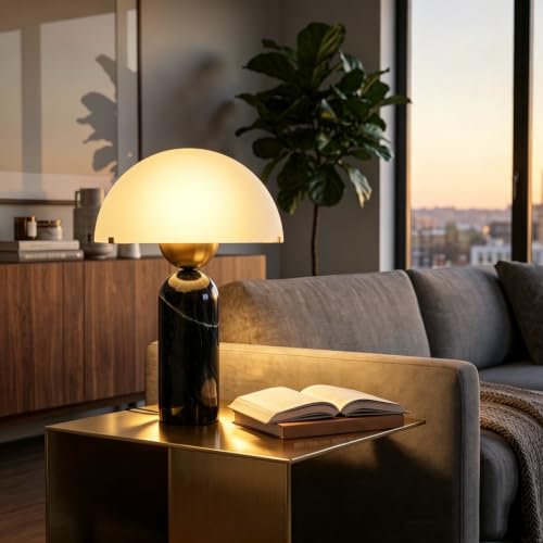 Dimmable Modern Table Lamp Marble Lamp for Nightstand