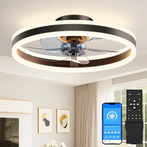 Low Profile Ceiling Fans with Lights and Remote