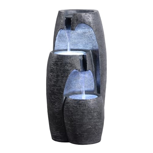 3 Tier Cascading Urn Outdoor Water Fountain