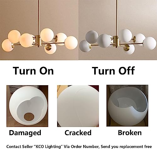 Lighting 8 Light Glass Sputnik Chandelier Light Modern Gold Chandeliers Pendant Light Fixture Vintage Globe Ball Ceiling Flush Mount Light Fixture Kitchen Island