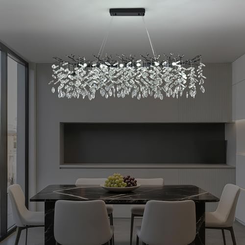 Modern Crystal Tree Branch Chandelier L40''