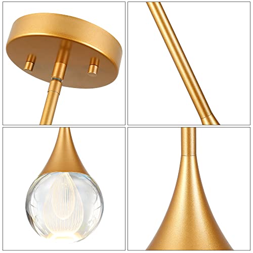 Gold Pendant Lights Kitchen Island (2 Count)