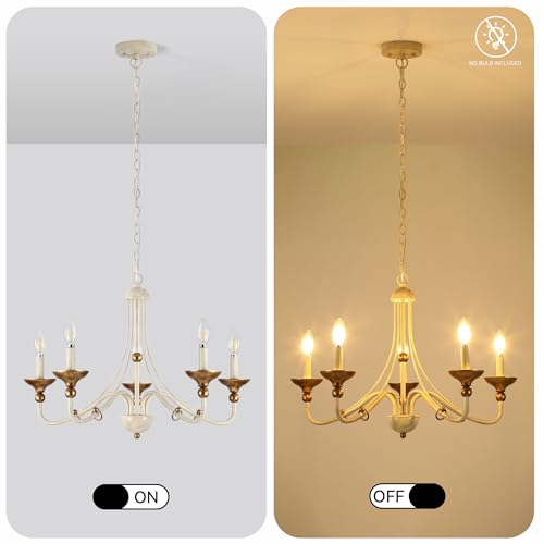 27.1" French Country Chandeliers for Dining Room