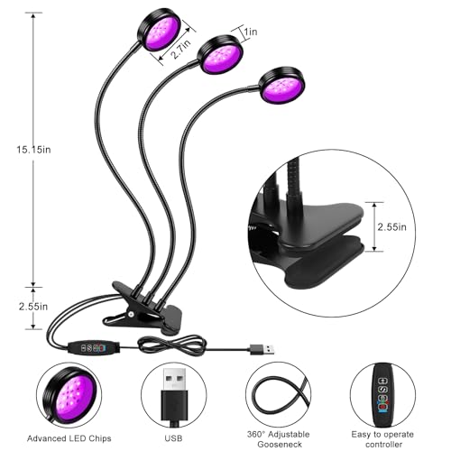LED Black Light Dual Head