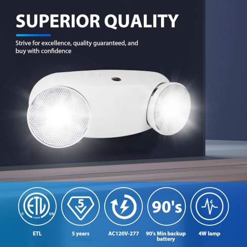 4 Pack Commercial LED Emergency Light