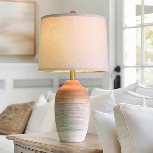 24.5" Ceramic Table Lamp with 5FT Cord