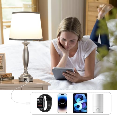 Bedroom Lamps for Nightstand (2 Count)