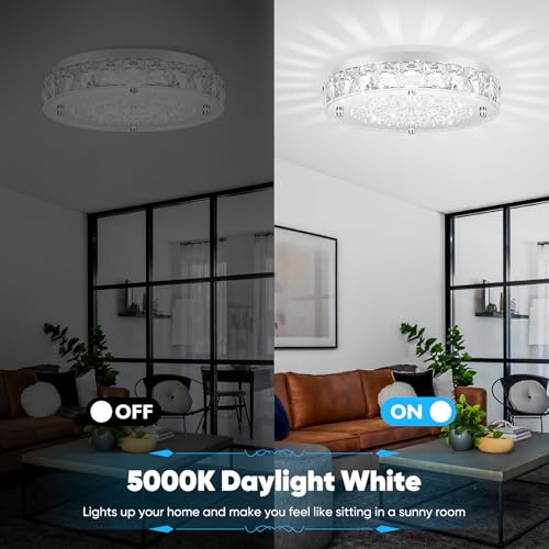 Crystal Flush Mount Chandeliers