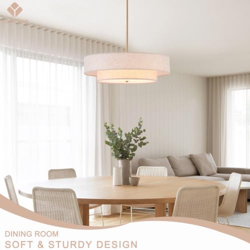 25.6" Large Drum Chandelier