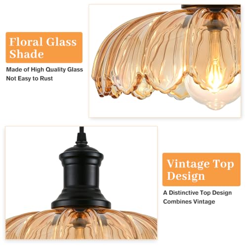 Amber Gold Pendant Light
