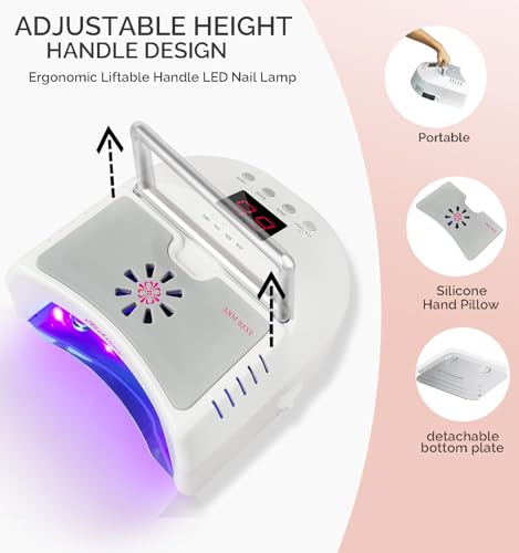 72W Cordless LED UV Nail Lamp with Fan (48 Ounce)