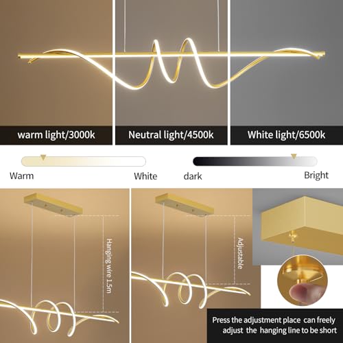 Modern Design Dimmable Desk Linear Pendant Light