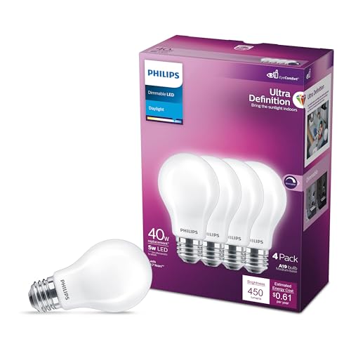 LED 40W A19 4 (4 Count)