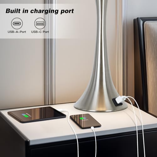 27.5" Silver Table Lamps