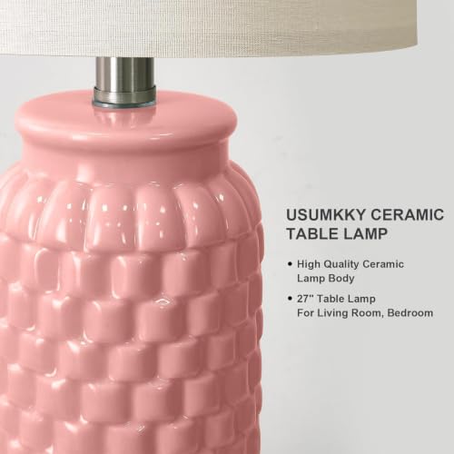 27" Ceramic Table Lamps Set of 2 (2 Count)