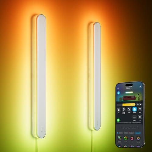 Wall Sconces RGBIC LED Wall Lights (2 Count)