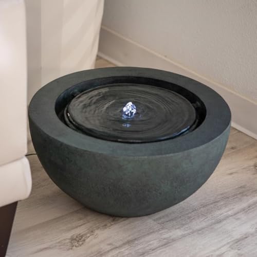 9.65" H Round Sphere Water Fountain Indoor