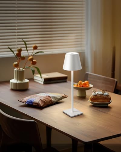 2 Pack Cordless White Table Lamps (2 Count)