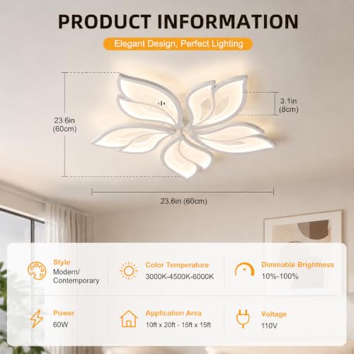 Modern LED Flush Mount Ceiling Light