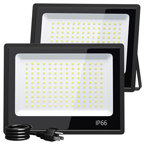 100W LED Flood Lights Outdoor (2 Count)