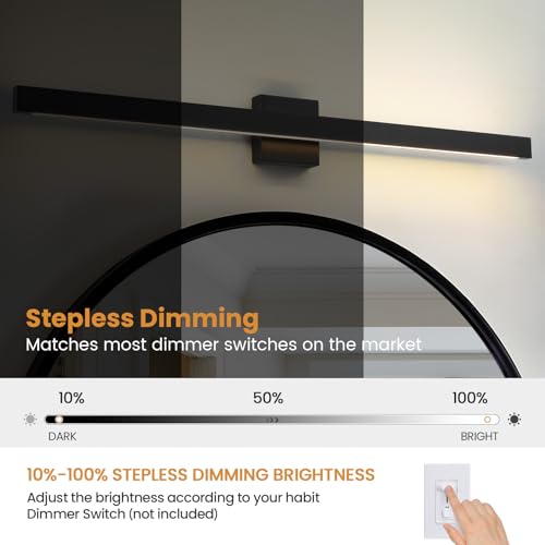 Modern Bathroom Lighting Fixtures Over Mirror