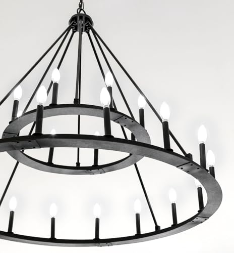 Capital Lighting 4910BI Pearson Urban Industrial 2 Tiers Candle Chandelier